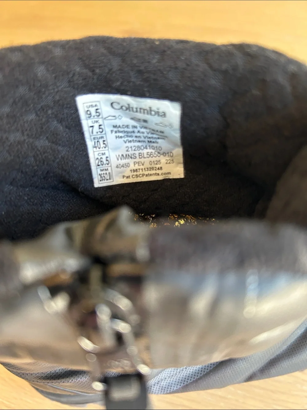 Columbia Snowtrot Peak ODX winter boots, Black, Size 9.5, NWOT